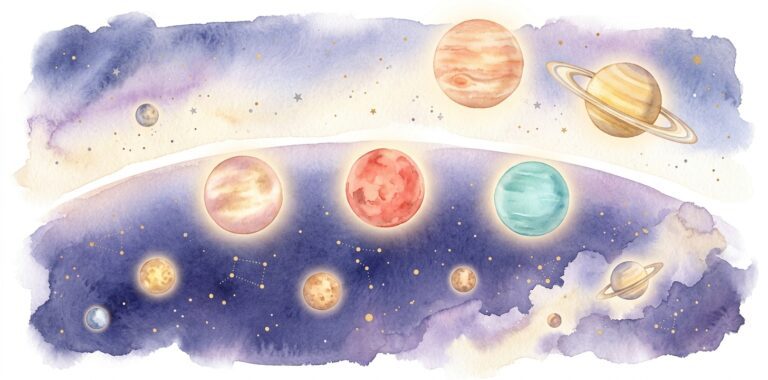 Soñar con planetas: mensajeros celestiales